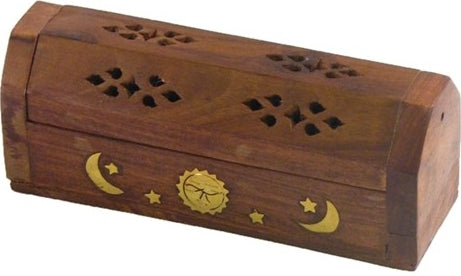 Fancy Coffin Shorties Incense Burner [Brown]