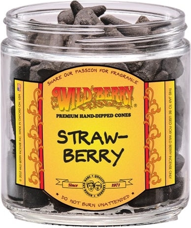 Wild Berry Strawberry Incense Cones [Black]