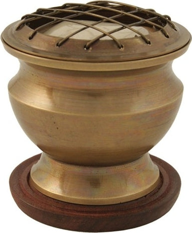 Small Sand Incense Burner With Plate [Bronze]