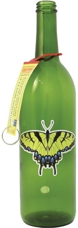 Smoking Bottle With Butterfly Incense Burner [Green]