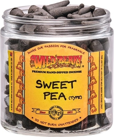 Wild Berry Sweet Pea (Type) Incense Cones [Black]