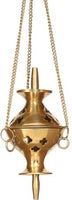 Small Hanging Brass Bowl Incense Cone Burner [Brass]