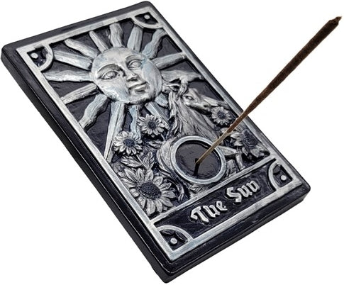 Sun Tarot Card Incense Burner [Black]