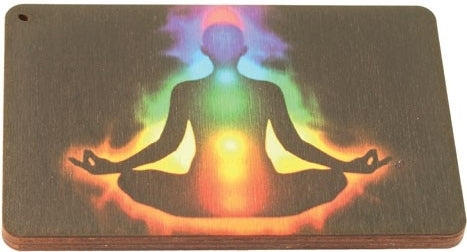 Wooden Square Chakra Incense Burner [Multi-Colored]