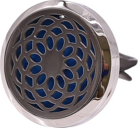 Geometric Spiral Design Fragrance Oil Car Vent Clip [Silver]