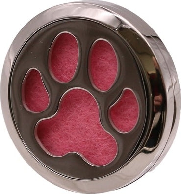Pawprint Design Fragrance Oil Car Vent Clip [Silver]
