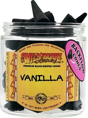 Wild Berry Vanilla Backflow Incense Cones [Black]