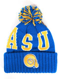 Big Boy Albany State Golden Rams S255 Beanie With Ball [Royal Blue]