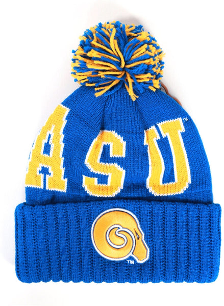 Big Boy Albany State Golden Rams S255 Beanie With Ball [Royal Blue]
