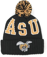 Big Boy Alabama State Hornets S255 Beanie With Ball [Black]