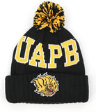 Big Boy Arkansas At Pine Bluff Golden Lions S255 Beanie With Ball [Black]