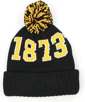 Big Boy Arkansas At Pine Bluff Golden Lions S255 Beanie With Ball [Black]
