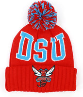 Big Boy Delaware State Hornets S255 Beanie With Ball [Red]