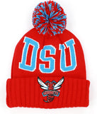 Big Boy Delaware State Hornets S255 Beanie With Ball [Red]
