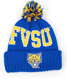 Big Boy Fort Valley State Wildcats S255 Beanie With Ball [Royal Blue]