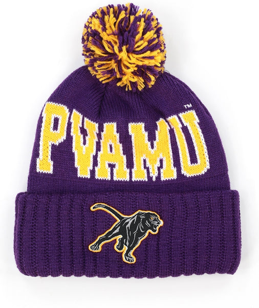 Big Boy Prairie View A&M Panthers S255 Beanie With Ball [Purple]