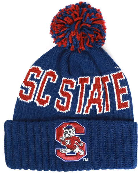 Big Boy South Carolina State Bulldogs S255 Beanie With Ball [Navy Blue]