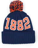 Big Boy Virginia State Trojans S255 Beanie With Ball [Navy Blue]