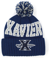 Big Boy Xavier Musketeers S255 Beanie With Ball [Navy Blue]
