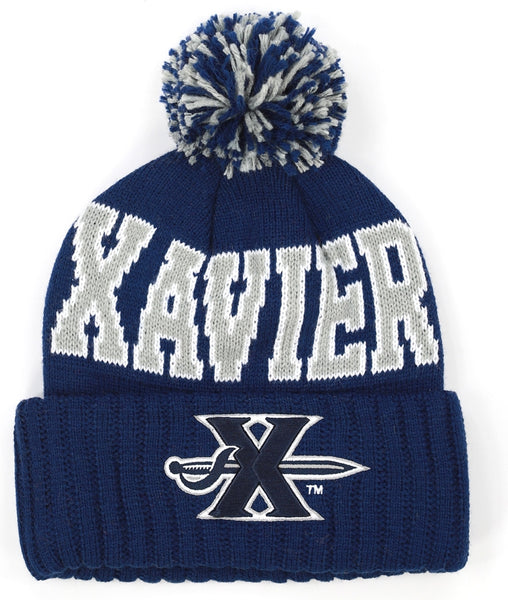 Big Boy Xavier Musketeers S255 Beanie With Ball [Navy Blue]