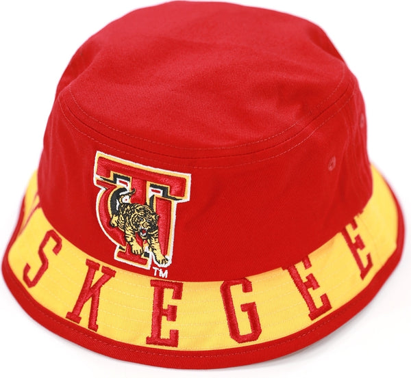 Big Boy Tuskegee Golden Tigers S149 Bucket Hat [Crimson Red]