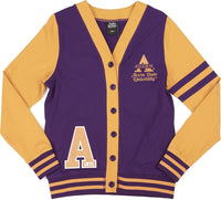 Big Boy Alcorn State Braves S11 Womens Lightweight Cardigan [Purple]
