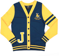 Big Boy Johnson C. Smith Golden Bulls S11 Womens Lightweight Cardigan [Navy Blue]