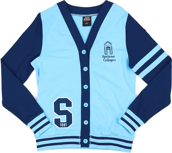Big Boy Spelman Jaguars S11 Womens Lightweight Cardigan [Sky Blue]