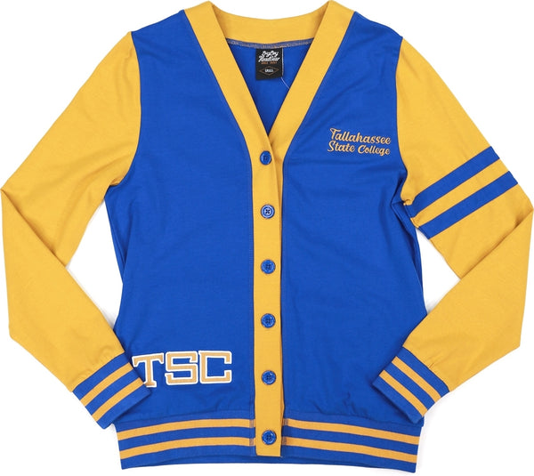 Big Boy Tallahassee Eagles S11 Womens Lightweight Cardigan [Royal Blue]