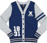 Big Boy Xavier Musketeers S11 Womens Lightweight Cardigan [Navy Blue]