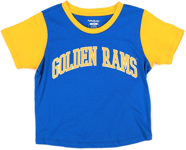 Big Boy Albany State Golden Rams S5 Womens Cropped Tee [Royal Blue]