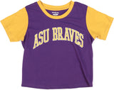 Big Boy Alcorn State Braves S5 Womens Cropped Tee [Purple]