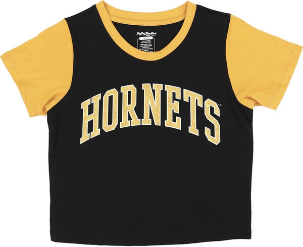 Big Boy Alabama State Hornets S5 Womens Cropped Tee [Black]