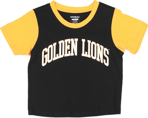 Big Boy Arkansas At Pine Bluff Golden Lions S5 Womens Cropped Tee [Black]