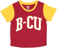 Big Boy Bethune-Cookman Wildcats S5 Womens Cropped Tee [Maroon]