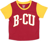 Big Boy Bethune-Cookman Wildcats S5 Womens Cropped Tee [Maroon]