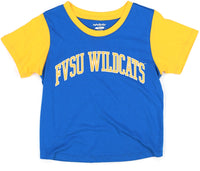 Big Boy Fort Valley State Wildcats S5 Womens Cropped Tee [Royal Blue]