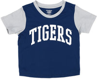 Big Boy Jackson State Tigers S5 Womens Cropped Tee [Navy Blue]