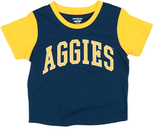 Big Boy North Carolina A&T Aggies S5 Womens Cropped Tee [Navy Blue]