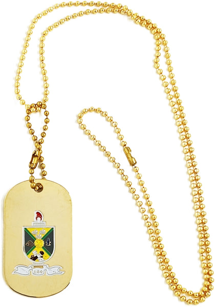 Lambda Theta Phi Double Sided Dog Tag [Gold]