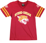 Big Boy Bethune-Cookman Wildcats S1 Womens Football Jersey Tee [Crimson Red]