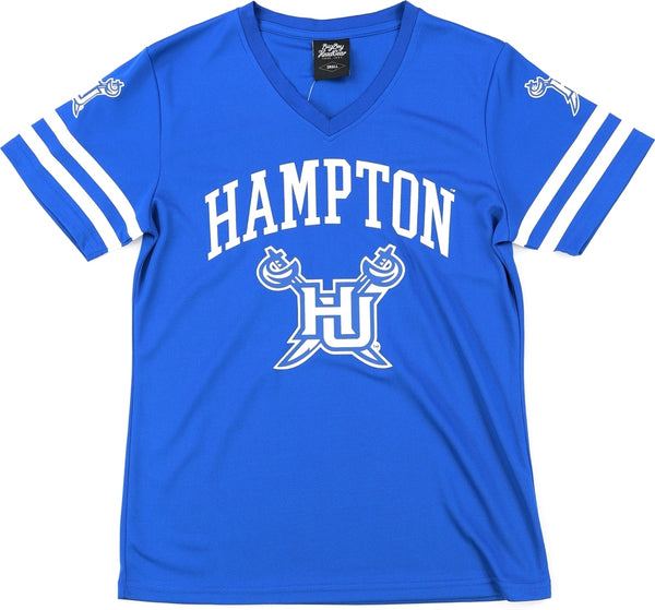 Big Boy Hampton Pirates S1 Womens Football Jersey Tee [Royal Blue]