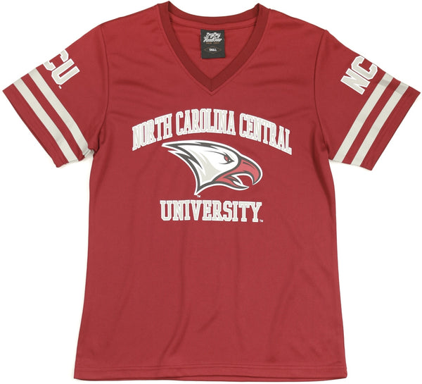 Big Boy North Carolina Central Eagles S1 Womens Jersey Tee [Maroon]