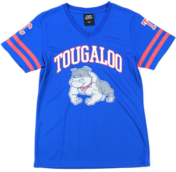 Big Boy Tougaloo Bulldogs S1 Womens Jersey Tee [Royal Blue]