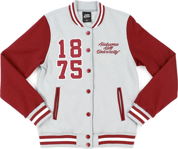 Big Boy Alabama A&M Bulldogs S5 Womens Fleece Jacket [Grey]