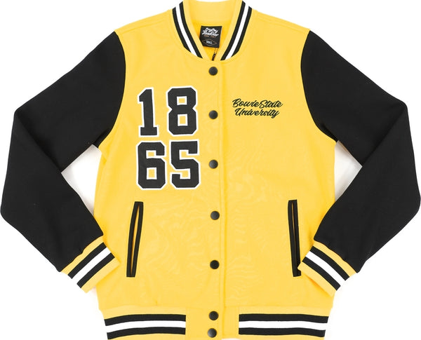 Big Boy Bowie State Bulldogs S5 Womens Fleece Jacket [Gold]