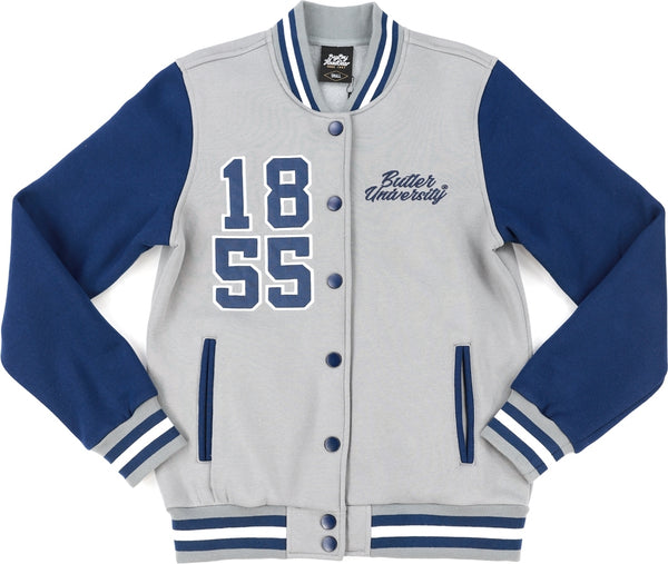 Big Boy Butler Bulldogs S5 Womens Fleece Jacket [Grey]