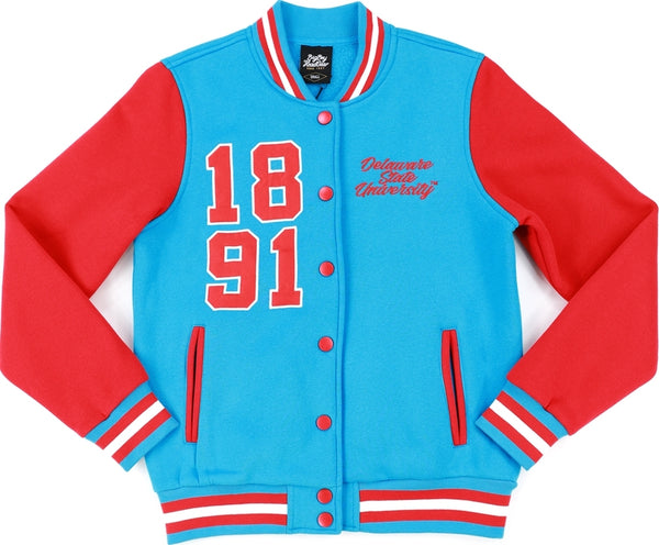 Big Boy Delaware State Hornets S5 Womens Fleece Jacket [Dark Sky Blue]