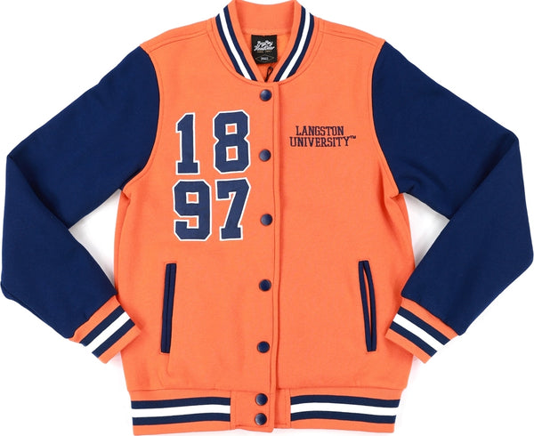 Big Boy Langston Lions S5 Womens Fleece Jacket [Orange]