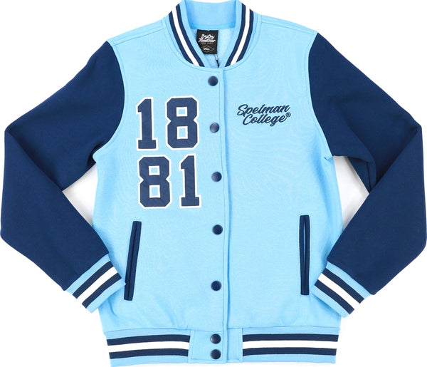 Big Boy Spelman Jaguars S5 Womens Fleece Jacket [Sky Blue]